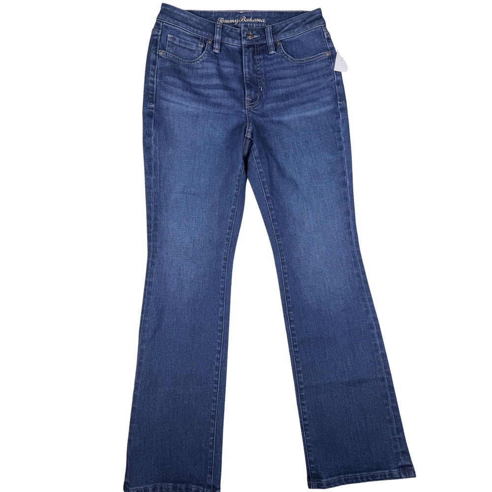 Tommy Bahama Indigo Palms Bootcut Jeans Soft Surf Wash Blue Size 6 SW121173